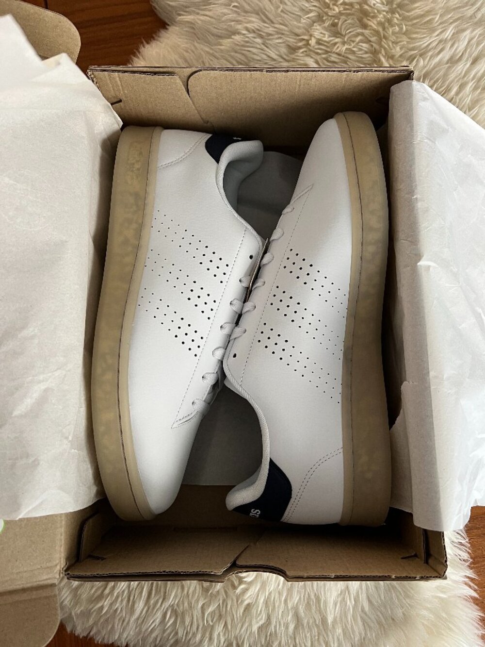 Adidas Advantage 'White Shadow Navy' GW5572 BRAND NEW